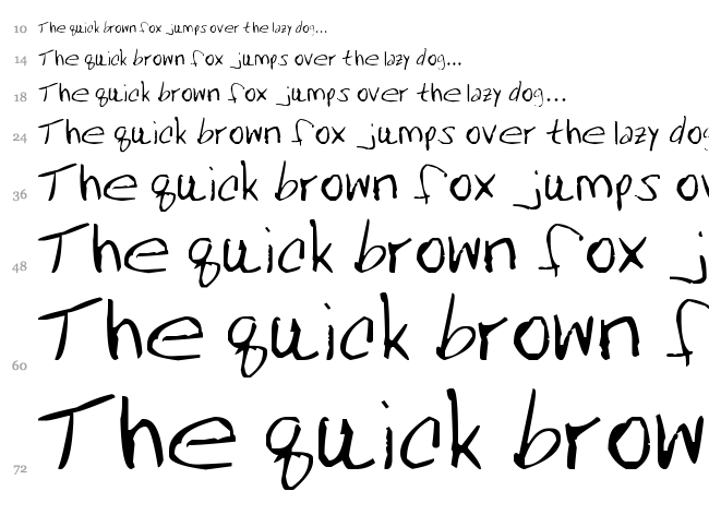 Mrfboom font waterfall