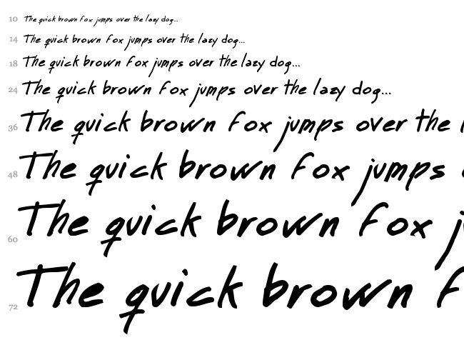 MT Matto Script font waterfall