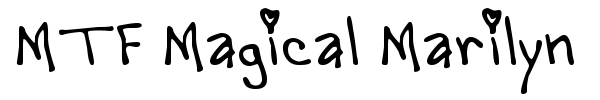 MTF Magical Marilyn font