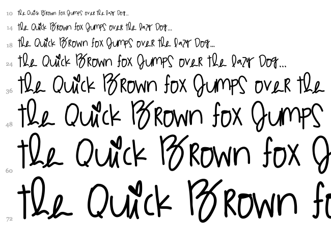 Multicolor Agilitys font waterfall