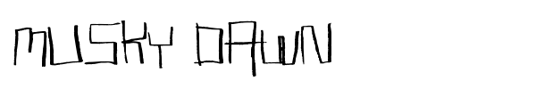 Musky Dawn font