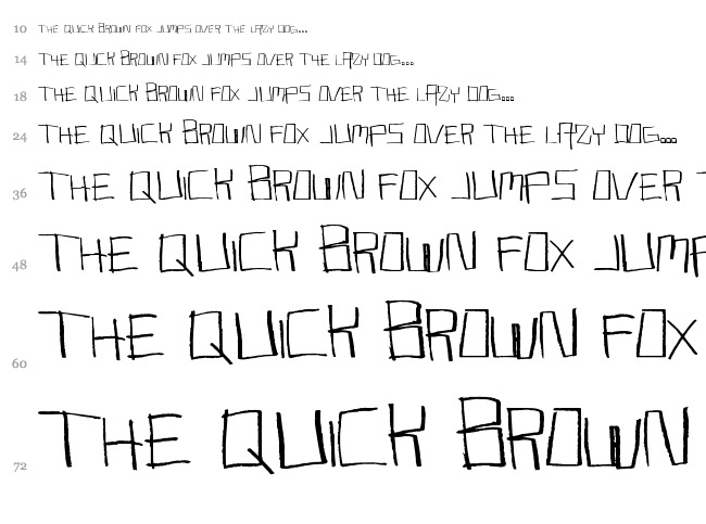 Musky Dawn font waterfall