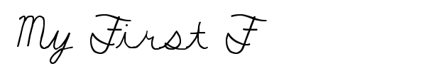 My First F font
