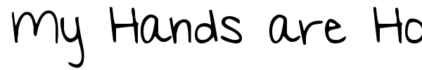 My Hands are Holding You font