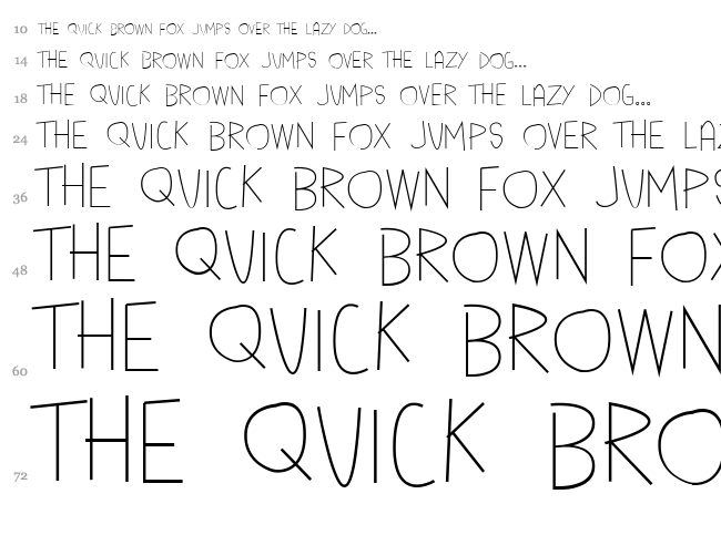 Mya Papaya font waterfall