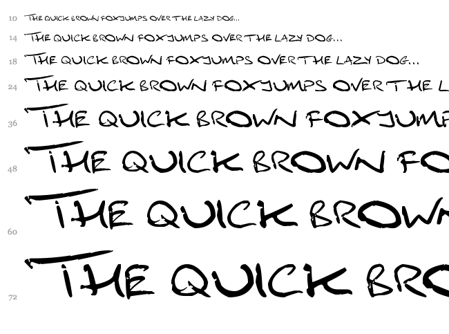 Mydai1 font waterfall