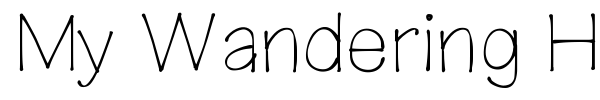 My Wandering Heart font