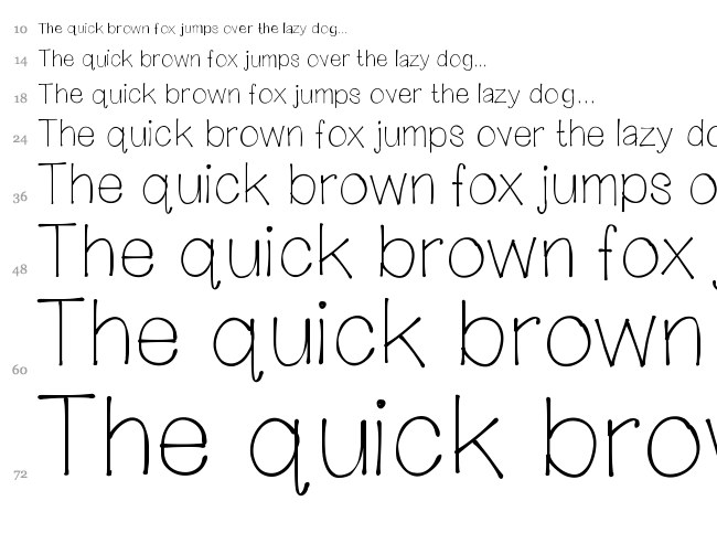 My Wandering Heart font waterfall