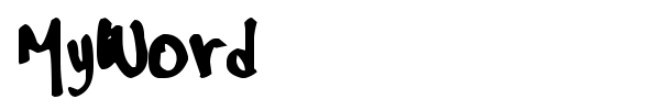 MyWord font
