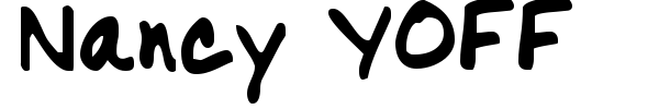 Nancy YOFF font