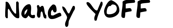 Nancy YOFF font preview