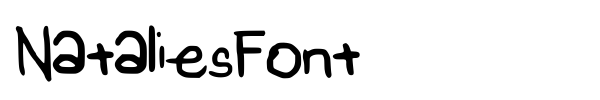 NataliesFont font preview