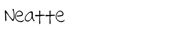 Neatte font