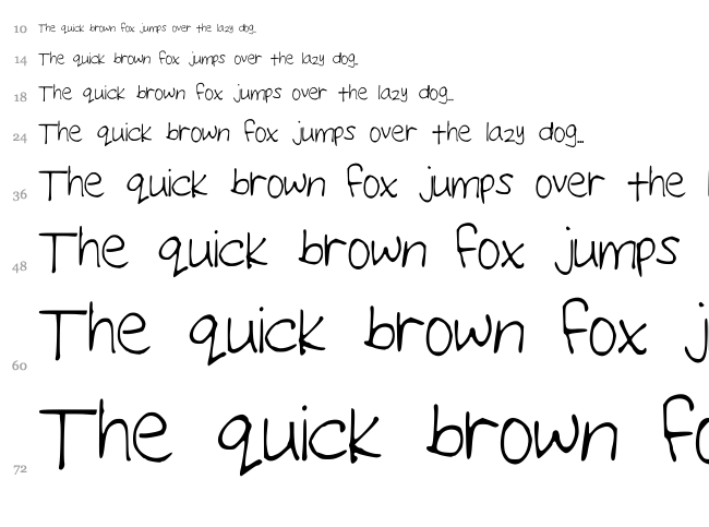 Neatte font waterfall