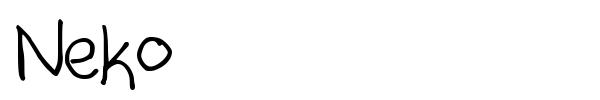 Neko font