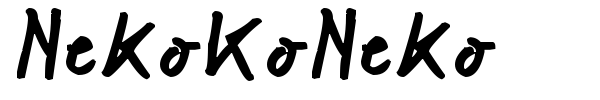 NekoKoNeko font