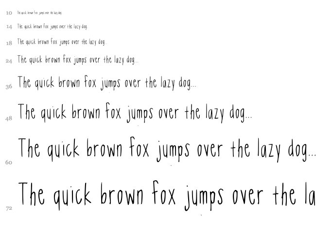 Neon font waterfall