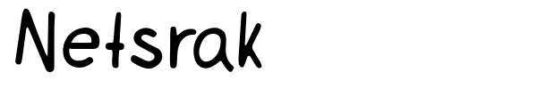Netsrak font preview