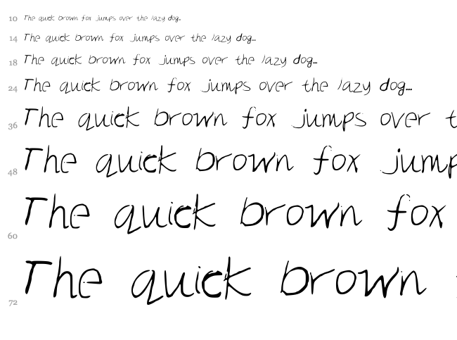 New Day font waterfall