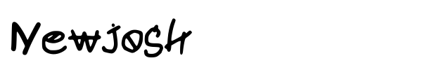 Newjosh font
