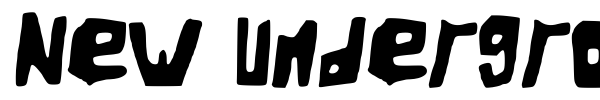 New Underground font