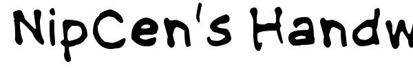 NipCen's Handwriting font