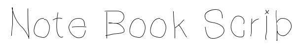 Note Book Scribble font