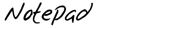 Notepad font