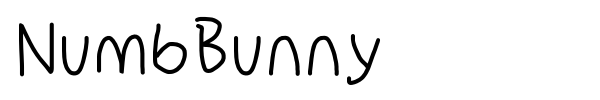 NumbBunny font preview