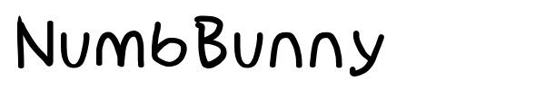 NumbBunny font preview
