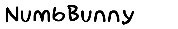 NumbBunny font preview