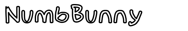 NumbBunny font preview