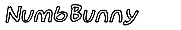 NumbBunny font preview