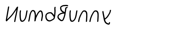 NumbBunny font preview