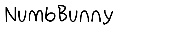 NumbBunny font preview