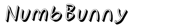 NumbBunny font preview