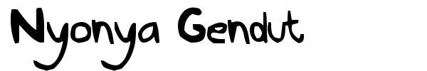 Nyonya Gendut font
