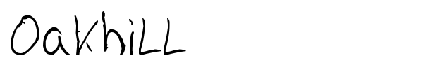 Oakhill font