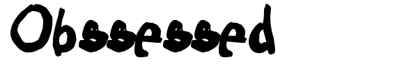 Obssessed font