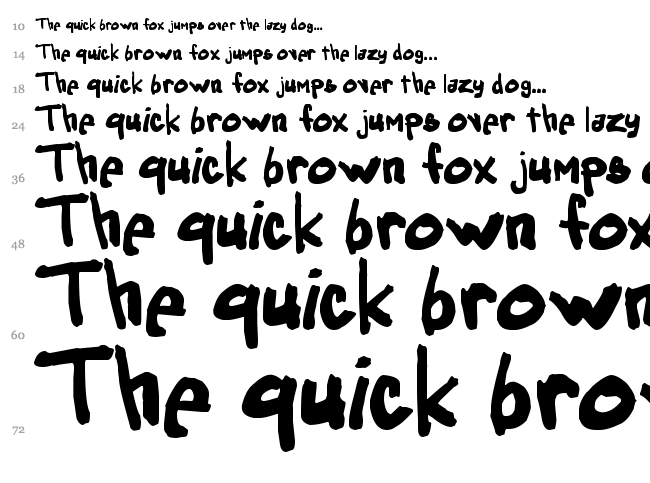 Obssessed font waterfall