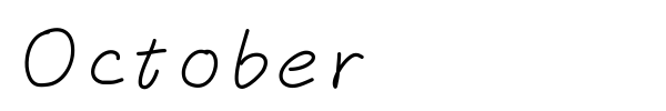 October font
