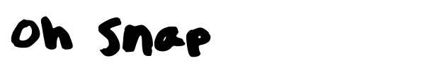 Oh Snap font preview