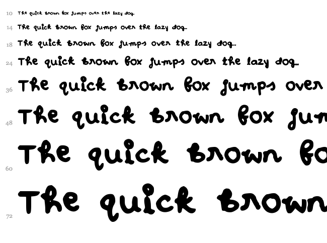 Ohhay font waterfall