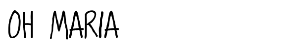 Oh Maria font preview