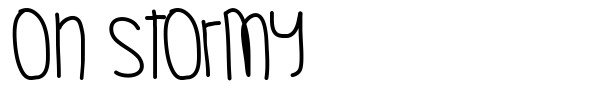 Oh Stormy font