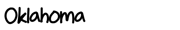 Oklahoma font preview