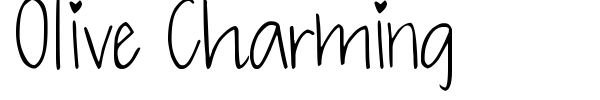 Olive Charming font