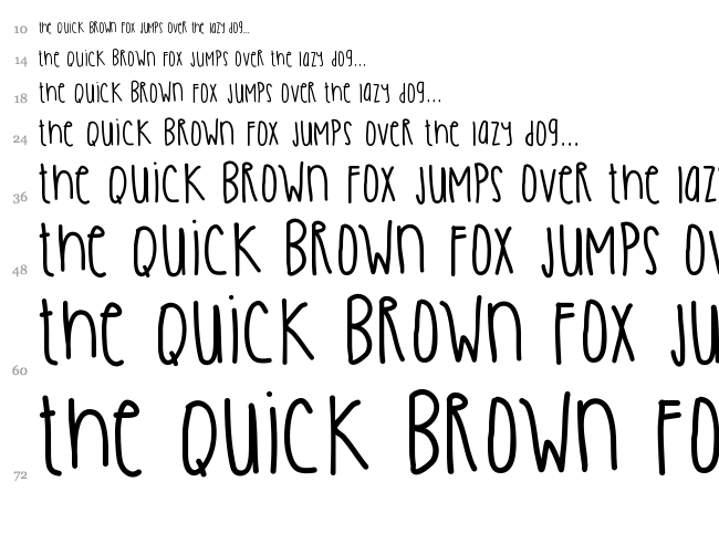 Oliver Twist font waterfall