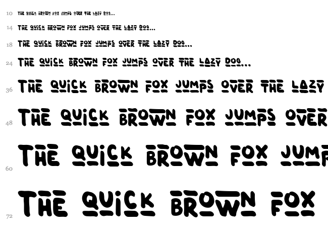 Oneer font waterfall