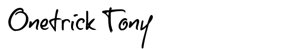 Onetrick Tony font
